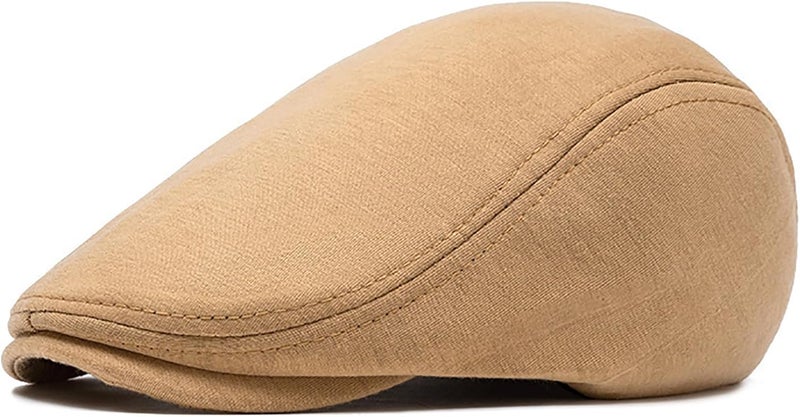 Xinveen Men's Newsboy Hat Adjustable Beret Ivy Cap Irish Cabbie Driving Hunting Hats - Image 1